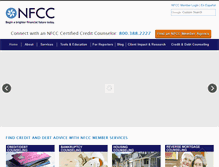 Tablet Screenshot of nfcc.org